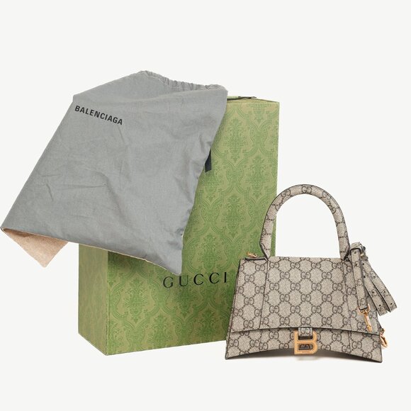 Gucci x Balenciaga GG Supreme The Hacker Project Small Hourglass Bag - Picture 14 of 14